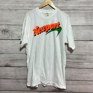 Vintage Newport Single Stitch Screen Stars Promo Tee Shirt XL